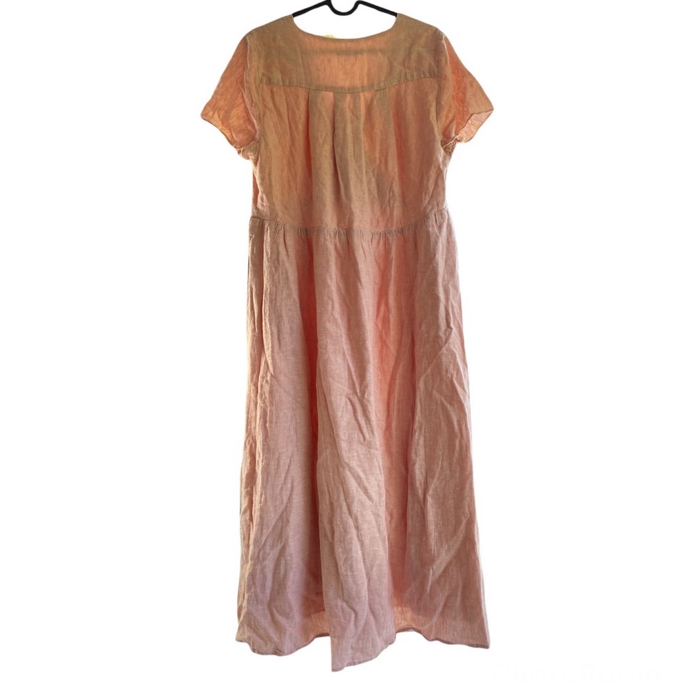 NWT Madewell Linen-Blend Clara Midi Dress size M - Picture 12 of 13